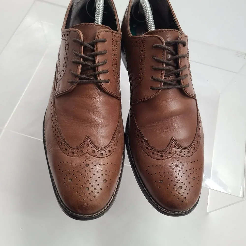 Mens Nunn Bush Shoes - Nelson Cognac Oxford Leather - 84525-200 - Size 11M